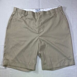 Architect Golf Mens 40W Khaki Tan Performance Stretch Flat Front Shorts Solid